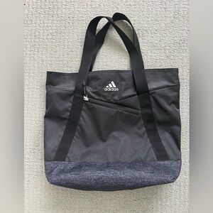 adidas Black and Charcoal Gray Tote Bag